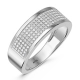 Photo of Valentina 3/8 ct tw. Diamond Mens Band 10K White Gold [BT418WM]