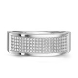 Photo of Valentina 3/8 ct tw. Diamond Mens Band 14K White Gold [BT418WM]