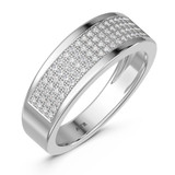 Photo of Valentina 2/3 ct tw. Diamond Wedding Band Set 10K White Gold [BT418WL]