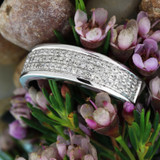 Photo of Collins 1/3 ct tw. Diamond Ladies Band 10K White Gold [BT419WL]