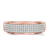 Photo of Collins 3/4 ct tw. Diamond Wedding Band Set 10K Rose Gold [BT419RM]