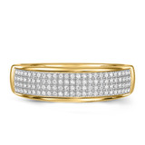 Photo of Collins 3/8 ct tw. Diamond Mens Band 10K Yellow Gold [BT419YM]