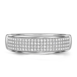Photo of Collins 3/4 ct tw. Diamond Wedding Band Set 14K White Gold [BT419WM]