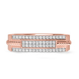 Photo of Maeve 2/3 ct tw. Diamond Wedding Band Set 10K Rose Gold [BT420RL]