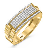 Photo of Maeve 2/3 ct tw. Diamond Wedding Band Set 10K Yellow Gold [BT420YM]