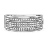 Photo of Jia 1/3 ct tw. Diamond Mens Band 10K White Gold [BT422WM]