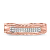 Photo of Zuri 1/7 ct tw. Diamond Mens Band 14K Rose Gold [BT424RM]