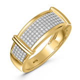 Photo of Amity 3/8 ct tw. Diamond Mens Band 10K Yellow Gold [BT425YM]