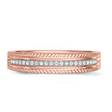 Photo of Zuri 1/4 ct tw. Diamond Wedding Band Set 10K Rose Gold [BT424RL]
