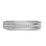 Photo of Zuri 1/4 ct tw. Diamond Wedding Band Set 10K White Gold [BT424WL]