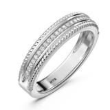 Photo of Zuri 1/4 ct tw. Diamond Wedding Band Set 10K White Gold [BT424WL]