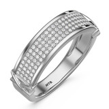 Photo of Affinity 3/8 ct tw. Diamond Mens Band 10K White Gold [BT427WM]