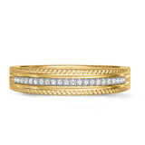 Photo of Zuri 1/4 ct tw. Diamond Wedding Band Set 10K Yellow Gold [BT424YL]