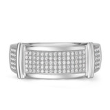 Photo of Amity 3/4 ct tw. Diamond Wedding Band Set 10K White Gold [BT425WM]