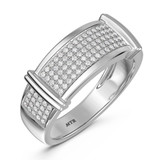 Photo of Amity 3/4 ct tw. Diamond Wedding Band Set 10K White Gold [BT425WM]