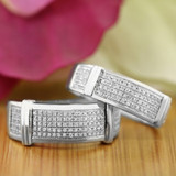 Photo of Amity 3/4 ct tw. Diamond Wedding Band Set 10K White Gold [WB425W]