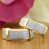 Photo of Amity 3/4 ct tw. Diamond Wedding Band Set 10K Yellow Gold [WB425Y]