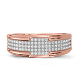 Photo of Affy 7/8 ct tw. Diamond Wedding Band Set 10K Rose Gold [BT426RL]