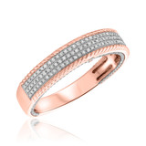 Photo of Affiance 1/4 ct tw. Diamond Mens Band 14K Rose Gold [BT449RM]