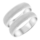 Photo of Colin Same Sex Mens Band Set 10K White Gold [WM337W]