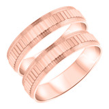 Photo of Bailey Same Sex Mens Band Set 14K Rose Gold [WM338R]