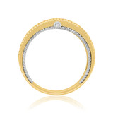 Photo of Blushing 1/2 ct tw. Diamond Mens Band 10K Yellow Gold [BT454YM]