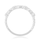 Photo of Entwined 1/5 ct tw. Diamond Same Sex Ladies Band Set 10K White Gold [BT459WL]