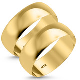 Photo of Hudson-7mm Same Sex Mens Band Set 14K Yellow Gold [WM345Y]