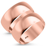 Photo of Hudson-8mm Same Sex Mens Band Set 10K Rose Gold [WM346R]