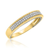 Photo of Affiance 1/10 ct tw. Diamond Ladies Band 14K Yellow Gold [BT449YL]