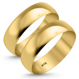 Photo of Hudson Comfort Fit-6mm Same Sex Mens Band Set 14K Yellow Gold [WM351Y]