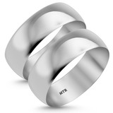 Photo of Hudson Comfort Fit-7mm Same Sex Mens Band Set 10K White Gold [WM352W]