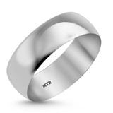 Photo of Hudson Comfort Fit-7mm Same Sex Mens Band Set 10K White Gold [BT352WM]