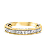 Photo of Blushing 7/8 ct tw. Diamond Wedding Band Set 14K Yellow Gold [BT454YL]
