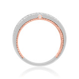 Photo of Blissfully 1 1/4 ct tw. Diamond Wedding Band Set 10K White Gold [BT458WM]