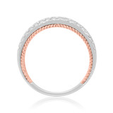 Photo of Blissfully 1 1/4 ct tw. Diamond Wedding Band Set 14K White Gold [BT458WL]