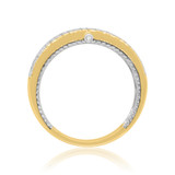 Photo of Blissfully 1 1/4 ct tw. Diamond Wedding Band Set 14K Yellow Gold [BT458YM]