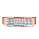 Photo of Enamor 5/8 ct tw. Diamond Same Sex Mens Band Set 14K Rose Gold [BT415RM]