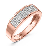 Photo of Enamor 5/8 ct tw. Diamond Same Sex Mens Band Set 14K Rose Gold [BT415RM]