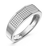 Photo of Enamor 5/8 ct tw. Diamond Same Sex Mens Band Set 14K White Gold [BT415WM]
