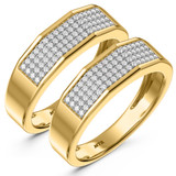 Photo of Enamor 5/8 ct tw. Diamond Same Sex Mens Band Set 14K Yellow Gold [WM415Y]