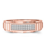 Photo of Kalila 1/3 ct tw. Diamond Same Sex Mens Band Set 14K Rose Gold [BT416RM]