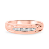 Photo of Zara 1/5 ct tw. Diamond Same Sex Mens Band Set 10K Rose Gold [BT417RM]