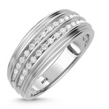 Photo of Braylin 1/3 ct tw. Diamond Mens Band 14K White Gold [BT502WM]