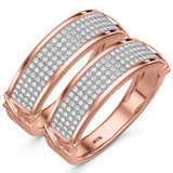 Photo of Affinity 7/8 ct tw. Diamond Same Sex Mens Band Set 10K Rose Gold [WM427R]