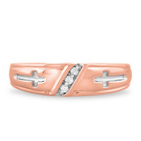Photo of Neveah 1/25 ct tw. Diamond Mens Band 10K Rose Gold [BT507RM]