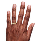 Photo of Chara 1/4 ct tw. Diamond Round Solitaire Engagement Ring 14K Yellow Gold [BT325YE-R023] [HT-4]