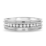 Photo of Braylin 1/5 ct tw. Diamond Same Sex Ladies Band Set 10K White Gold [BT502WL]