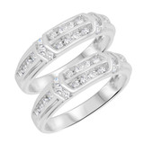 Photo of Bexley 1/2 ct tw. Diamond Same Sex Ladies Band Set 10K White Gold [WL503W]