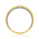 Photo of Forever 1 ct tw. Diamond Same Sex Mens Band Set 14K Yellow Gold [BT448YM]